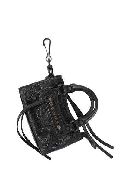 Le City Siyah Deri Çanta Aksesuarı