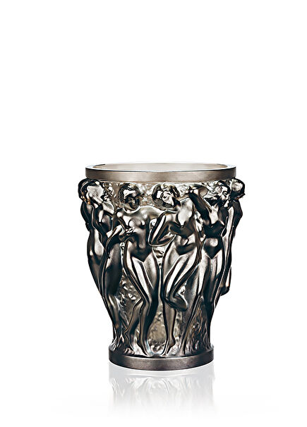 Bacchantes Small Bronze Crystal Vase