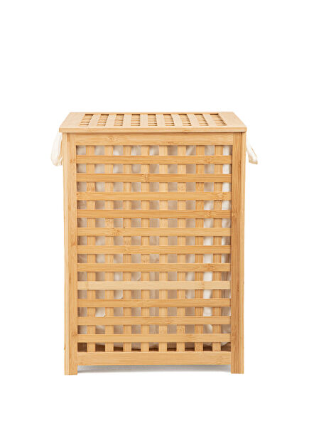 Bamboo Natural Laundry Basket 62x45 cm