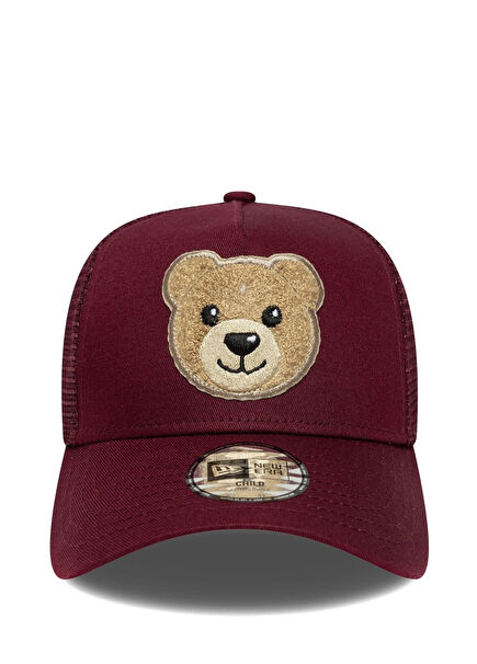Skin Boucle Bear Trucker Dark Red Kids Hat