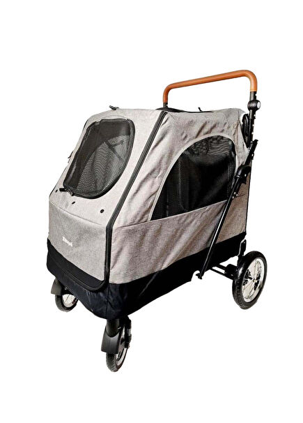 Stroll Grey Cat and Dog Transport Trolley