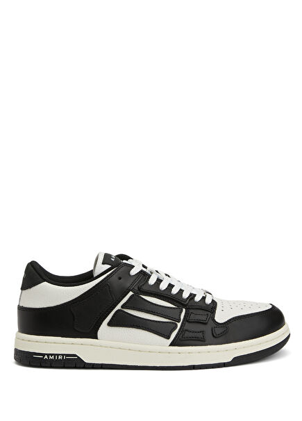 Skel Top Low Black White Men's Leather Sneakers