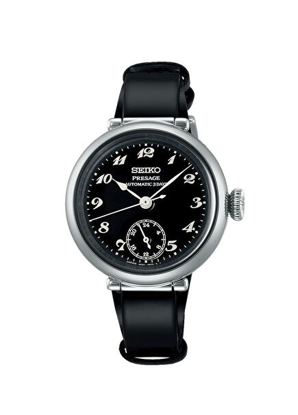 SPB449J1 Presage Porter Classic Collaboration Limited Edition Siyah Deri Unisex Kol Saati