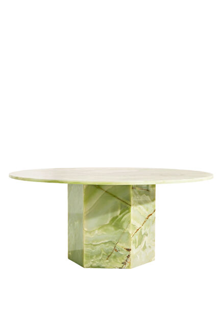 Onyx Taffy Yeşil Mermer Orta Sehpa