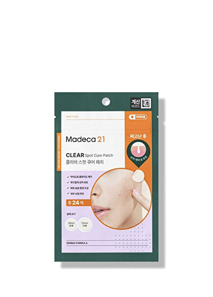 Madeca 21 Clear Spot Cure Patch 24 Adet Akne Sonrası Bakım Bandı 