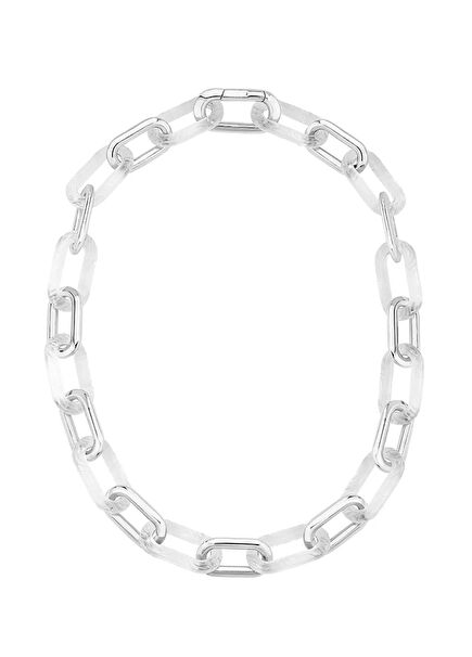 Empreinte Animale Crystal & Silver Zincir Kristal Kadın Kolye