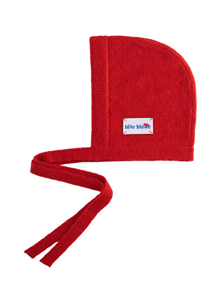 Elodie Red Women's Bow-Tie Bonnet