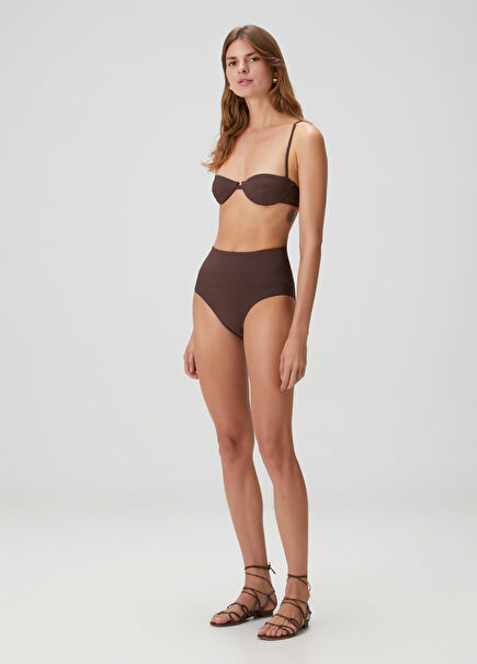 Kahverengi Yüksek Bel Bikini Altı
