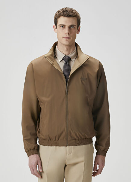 Beige Double-Sided Wool Raincoat