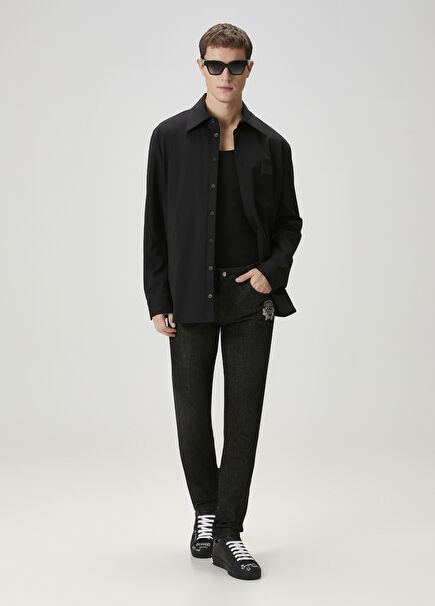 Skinny Fit Black Jeans