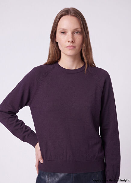 Plum Wool Sweater