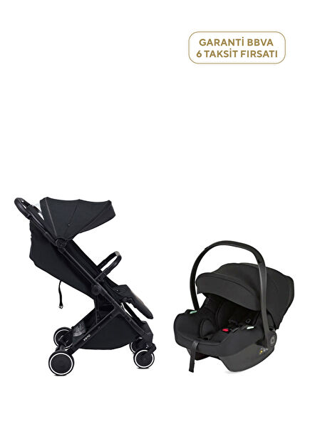 Air-X Black Cabin Size Travel System Stroller