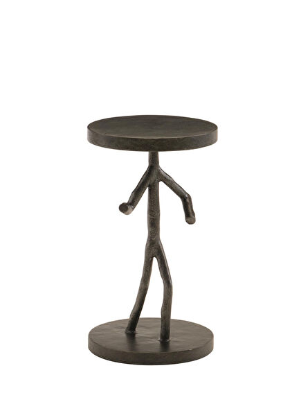 Theo Solid Cast Iron Figured Side Table