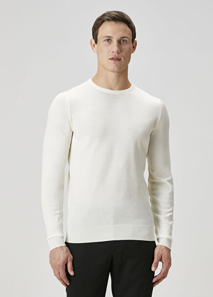 White Wool Knitwear