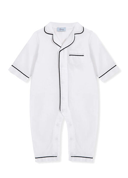 Dante Black White Baby Boy Jumpsuit