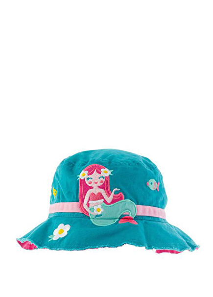 Deniz Kızı Turkuaz Kız Bebek Şapka 