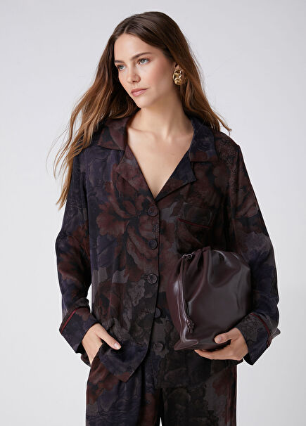 Plum Jacquard Shirt