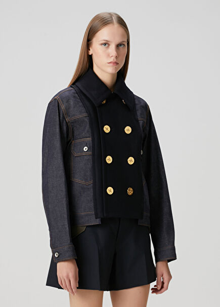 Lacivert Denim Ceket