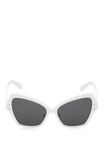 Beyaz Kadın Güneş Gözlüğü