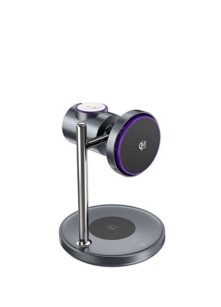 Wi-W041 Active Cooled 3in1 Wireless Charging Stand with Qi2 Technology 25W