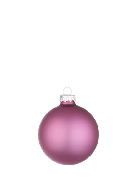 Mat Koyu Pembe Top Yılbaşı Ağacı Süsü 6 cm