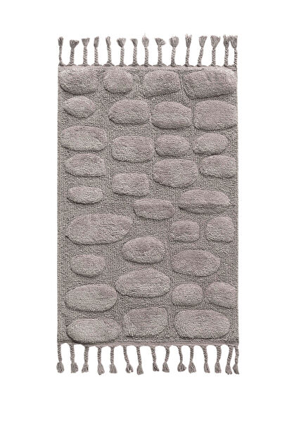 Wall Gri %100 Pamuk Banyo Paspası