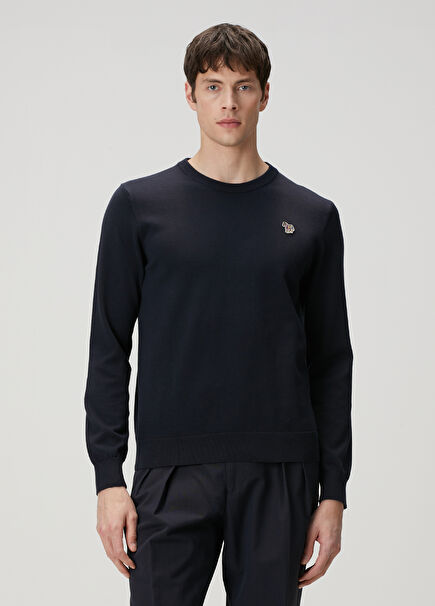 Lacivert Organik Pamuk Kazak