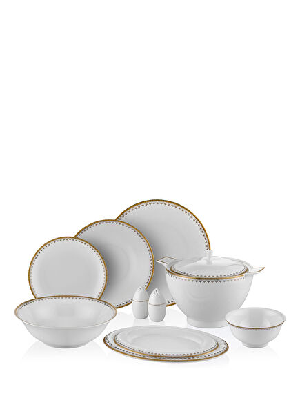 Helena Bone China 60 Parça 12 Kişilik Yemek Takımı
