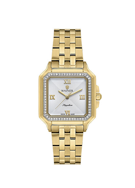 WA.18080-F Altın Rengi Çelik Kadın Kol Saati