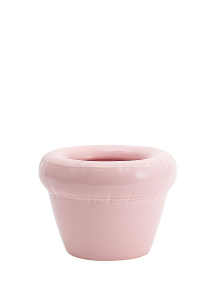 Pierre Bubblegum Gloss Light Pink Ceramic Flower Pot