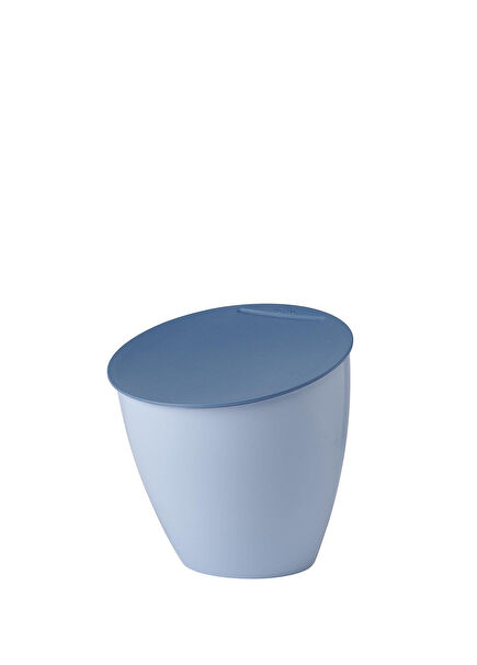 Waste Bin Calypso Light Blue Plastic Trash Can with Lid 2 L