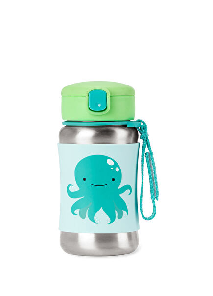 Zoo Octopus Patterned Steel Kids Drinker