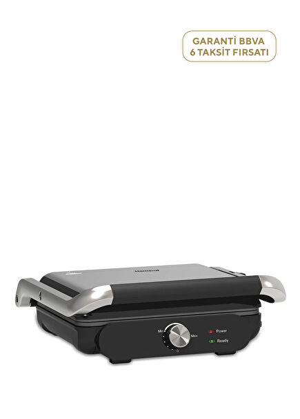 Grilliant 1366H Inox Gövdeli Çıkarılabilir Döküm Plakalı Tost ve Izgara Makinesi