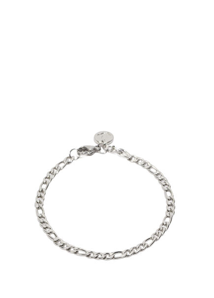 Silver Men's Slim Steel Bracelet