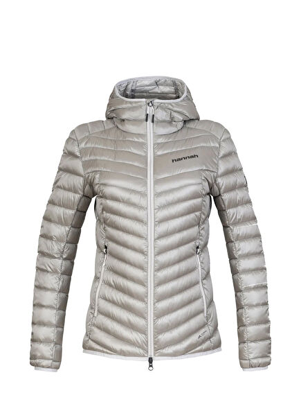 Ary Light Gray Kapüşonlu Kadın Outdoor Mont