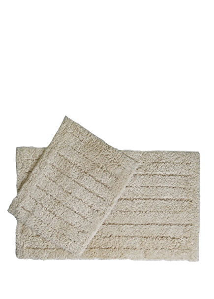 Daisy Bath Mat Set Beige