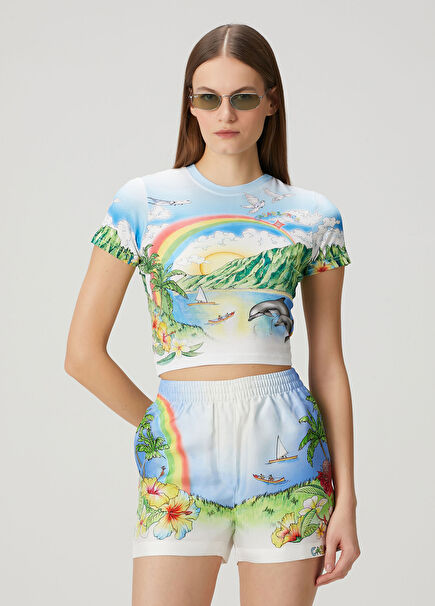 Aloha Cropped Baby T-shirt