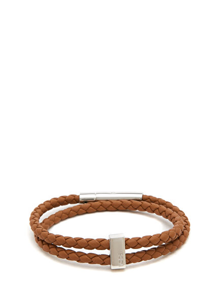 Scooby Brown Men's Leather Bracelet