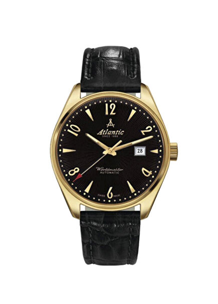 51752.45.65G Siyah Deri Erkek Kol Saati