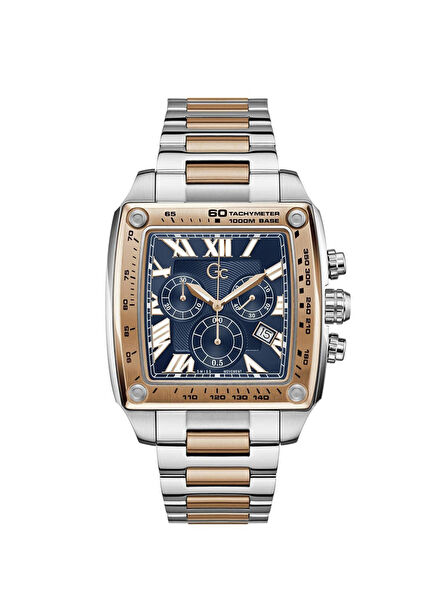 GCZ56004G7 Metalik Gri Rose Gold Çelik Erkek Kol Saati