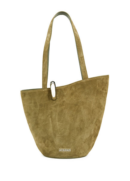 Le Bambola Moyen Khaki Women's Suede Bag