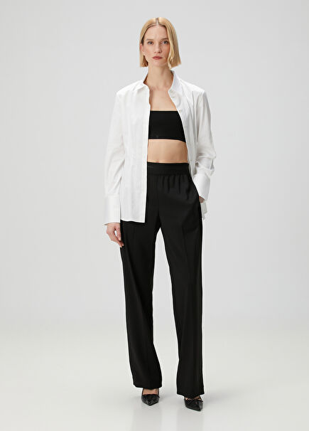Black Wool Pants