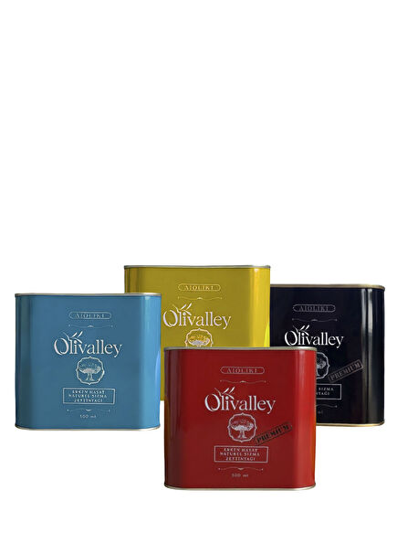 2 Premium ve 2 Soğuk Sıkım Naturel Sızma Zeytinyağı 4 x 500 ml