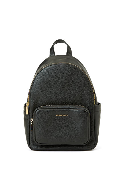 Tanner Medium Siyah Kadın Deri Sırt Çantası