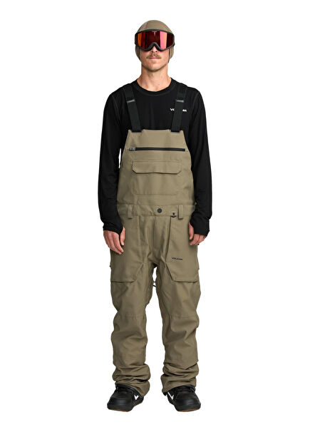 Roan Bib Mil Yeşil Erkek Snowboard Pantolon