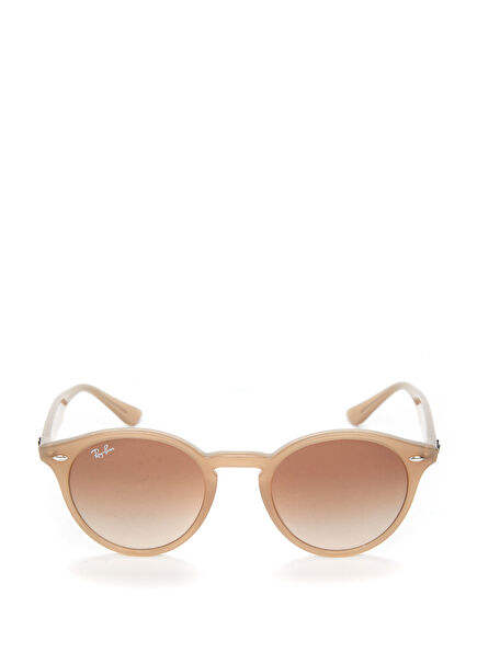 Beige Round Shaped Men's Sunglasses