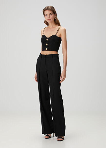 Black Wool Pants