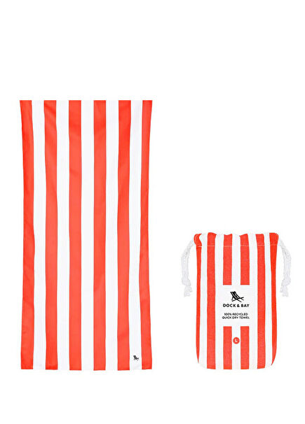 Cabana Waikiki Coral Large Size Women's Beach Towel