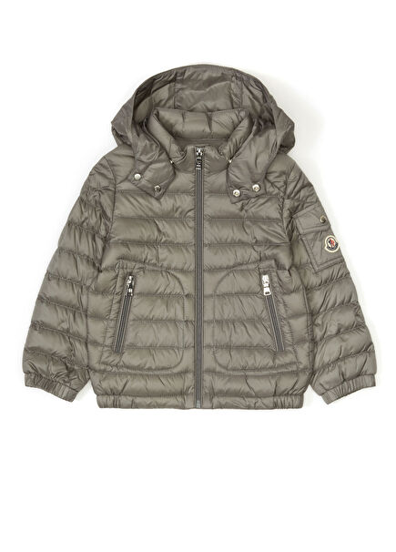 Vizon Kapüşonlu Erkek Çocuk Ceket