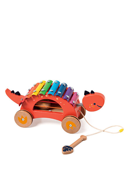 Ahşap Çekçek Dinozor Ksilofon